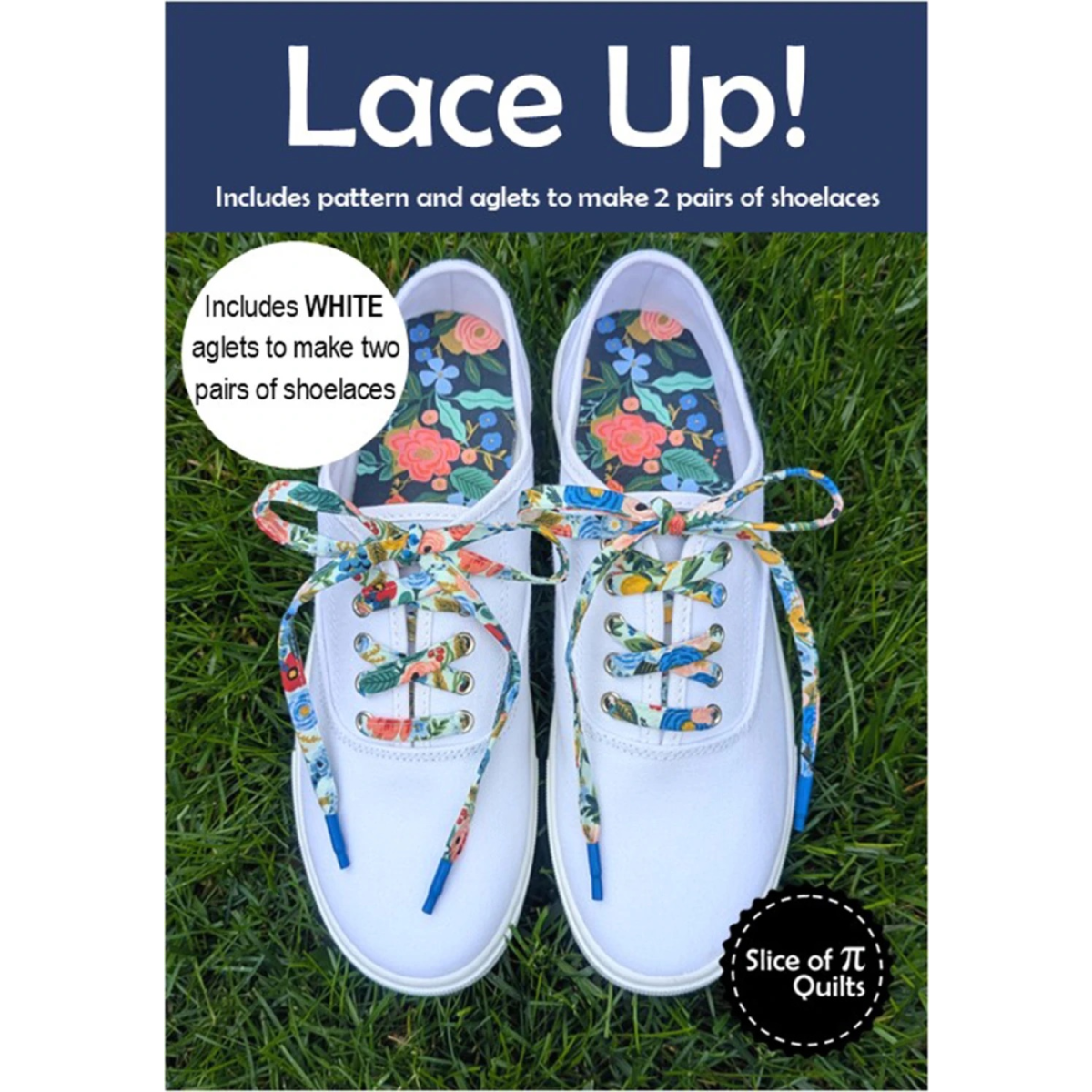 LACE UP PATTERN - WHITE