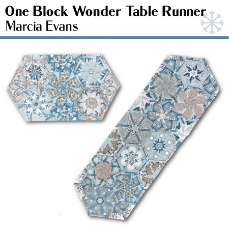 ONE BLOCK WONDER TABLE RUNNER & PLACEMATS -  SAT. MARCH 7 10:30 - 3:30