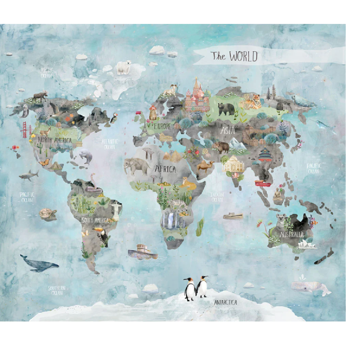 OUR WORLD MAP PANEL