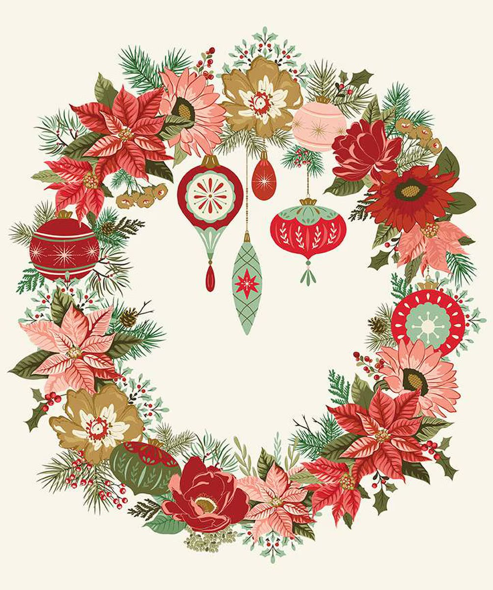 GLISTEN WREATH PANEL