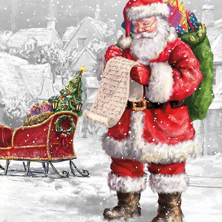 MORE CHRISTMAS WISHES SANTA'S LIST PANEL