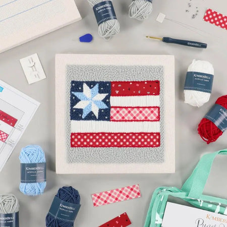STARS & STRIPES FOREVER PUNCH NEEDLE KIT