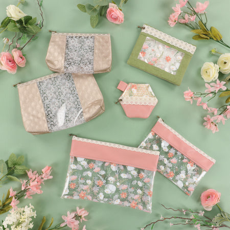PEEK A BLOOM ZIPPER POUCH