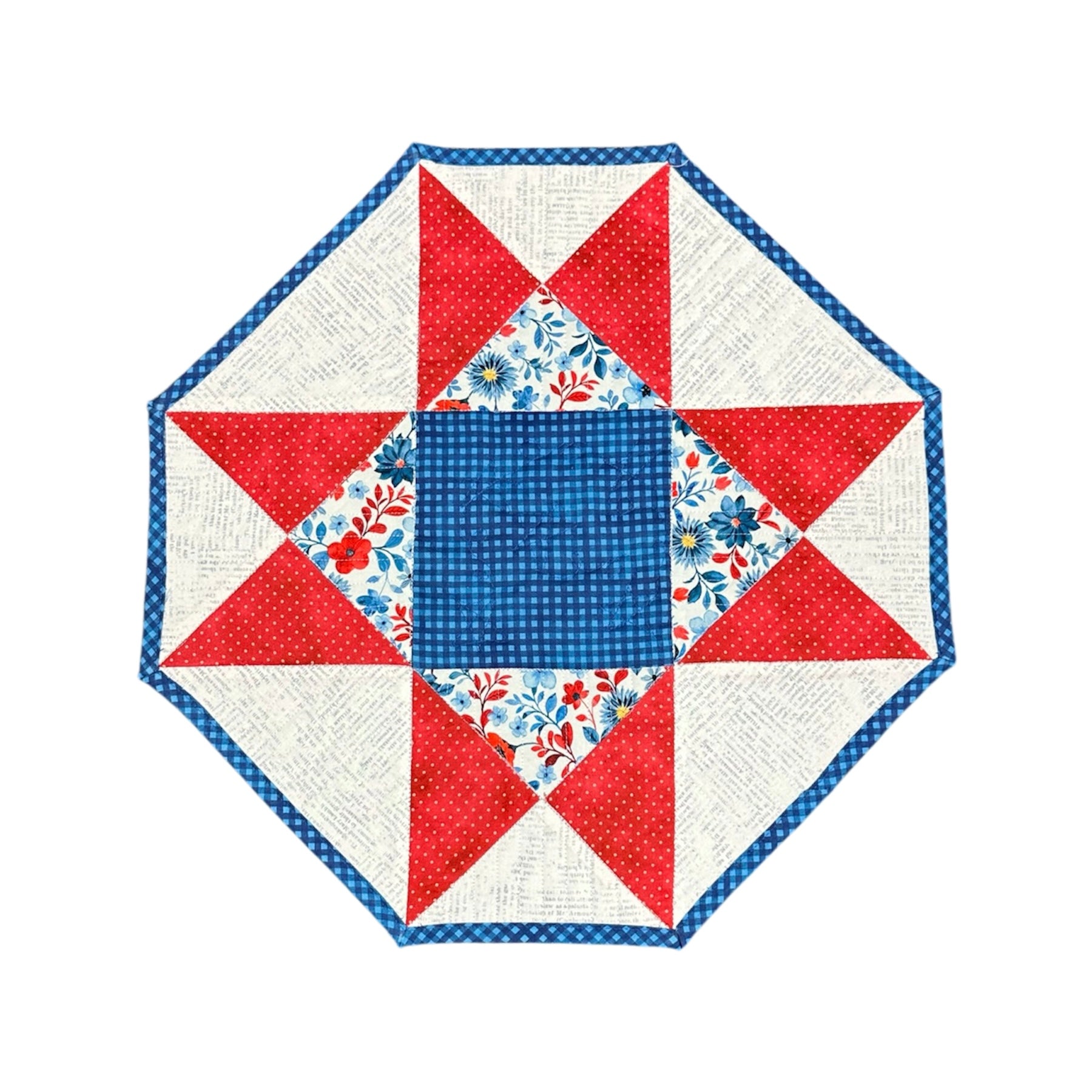 5 FAT QUARTERS  RED, WHITE & BLUE