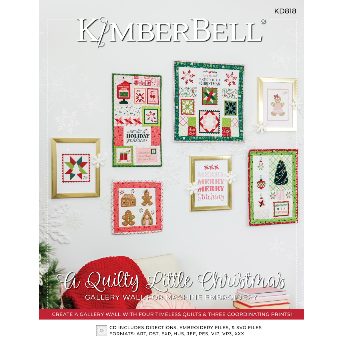 A QUILTY LITTLE CHRISTMAS GALLERY WALL PATTERN