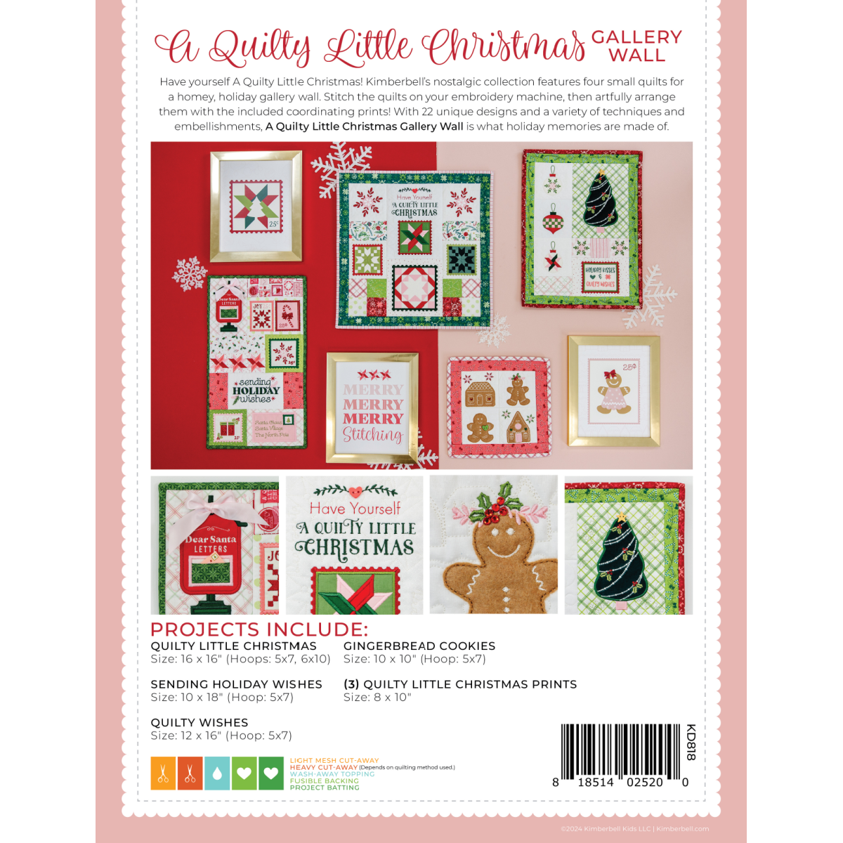 A QUILTY LITTLE CHRISTMAS GALLERY WALL PATTERN