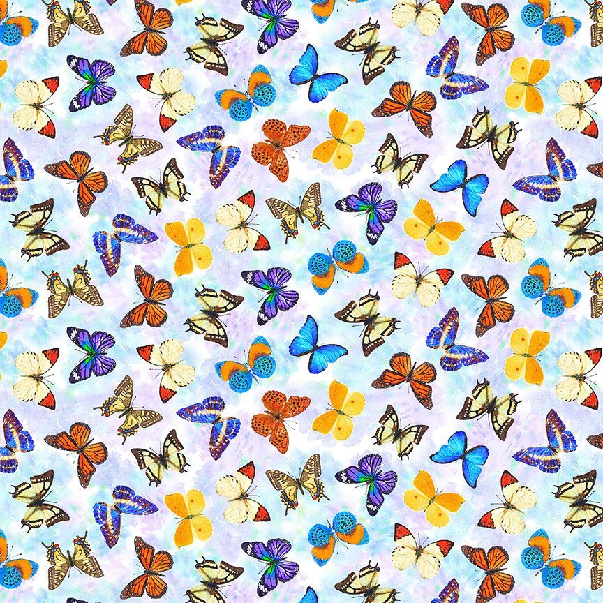 TOSSED BUTTERFLIES ROW BY ROW SUMMERTIME
