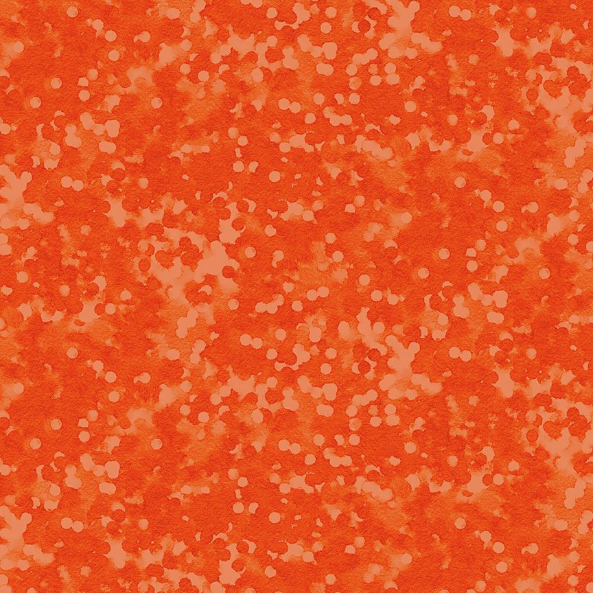 ORANGE WATER DOT TEXTURE ROW BY ROW SUMMERTIME