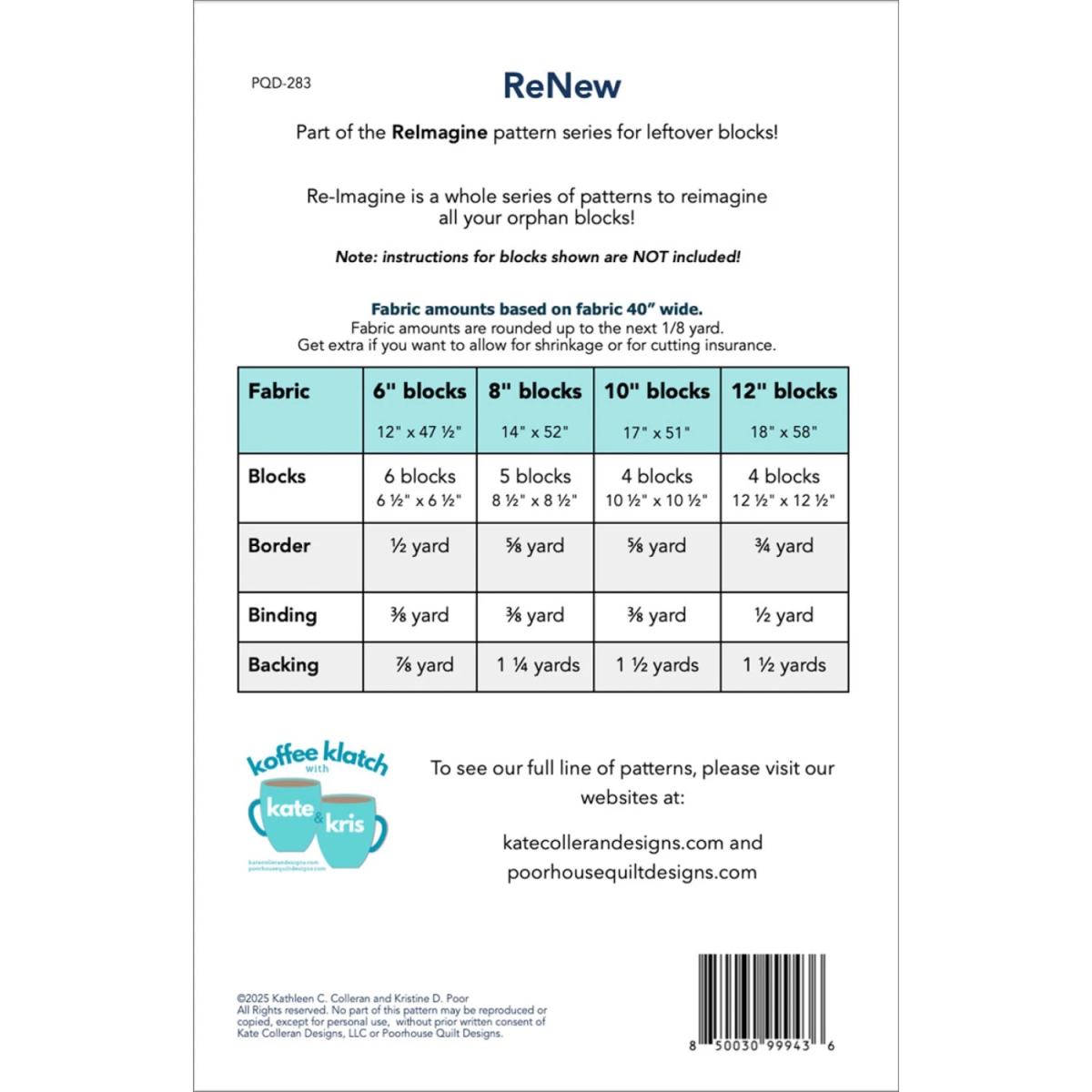 REIMAGINE RENEW RUNNER PATTERN