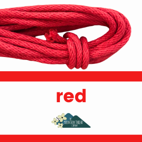 RED SOLID BRAID ROPE 20 YDS