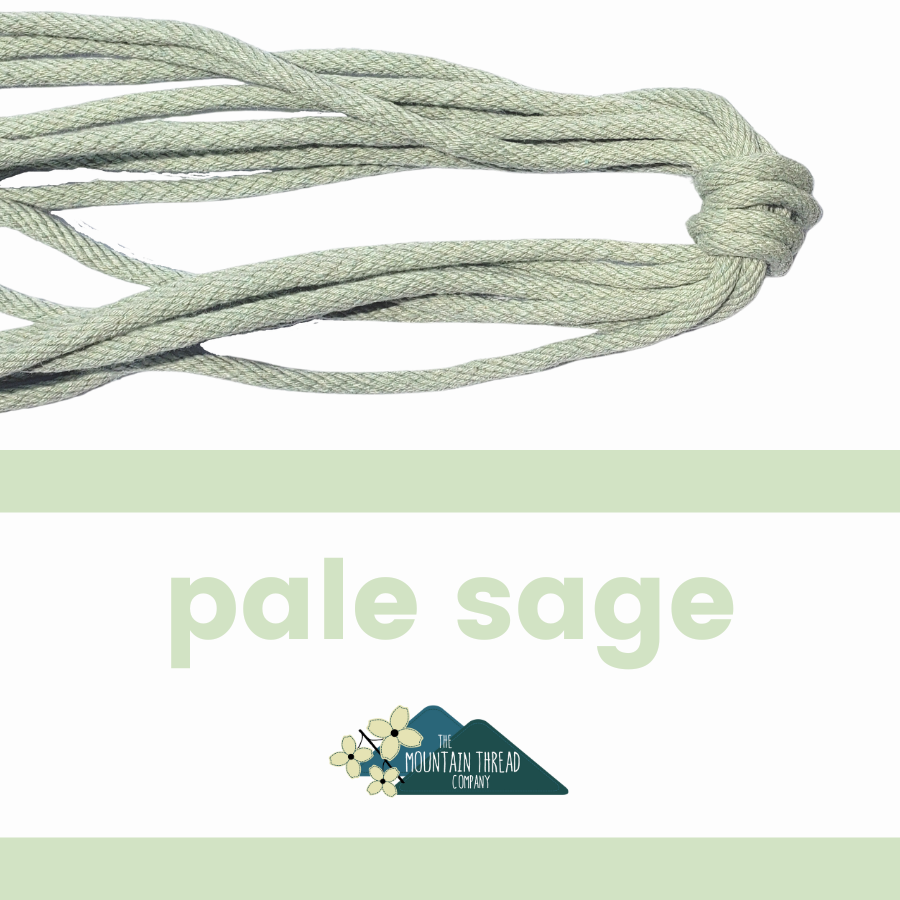 PALE SAGE SOLID BRAID ROPE 10 YDS