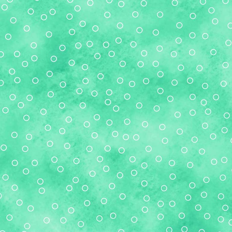 white bubbles on light green background