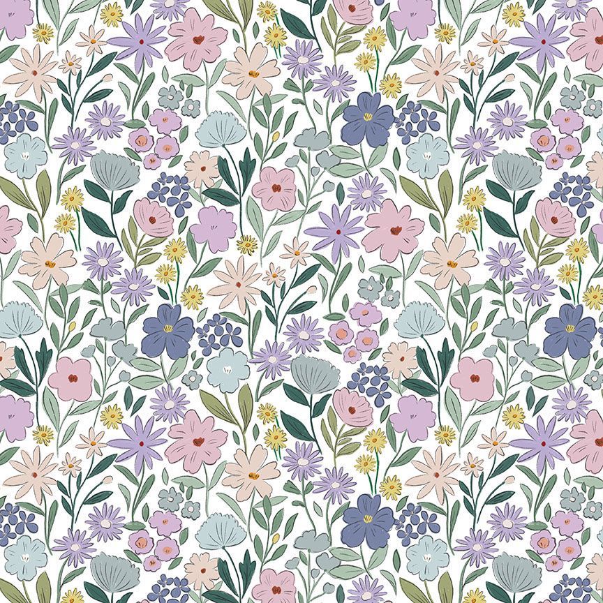 WOODLAND FLOWERS WHITE FOREST FABLE