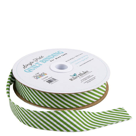 SINGLE-FOLD QUILT BINDING - CLOVER STRIPE