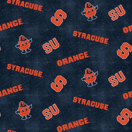 SYRACUSE DISTRESSED LOGO FLANNEL