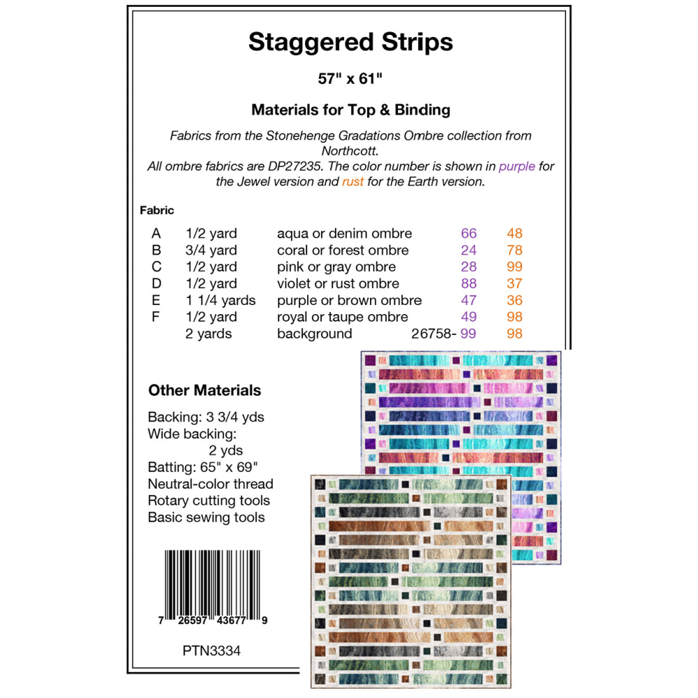STAGGERED STRIPS PATTERN