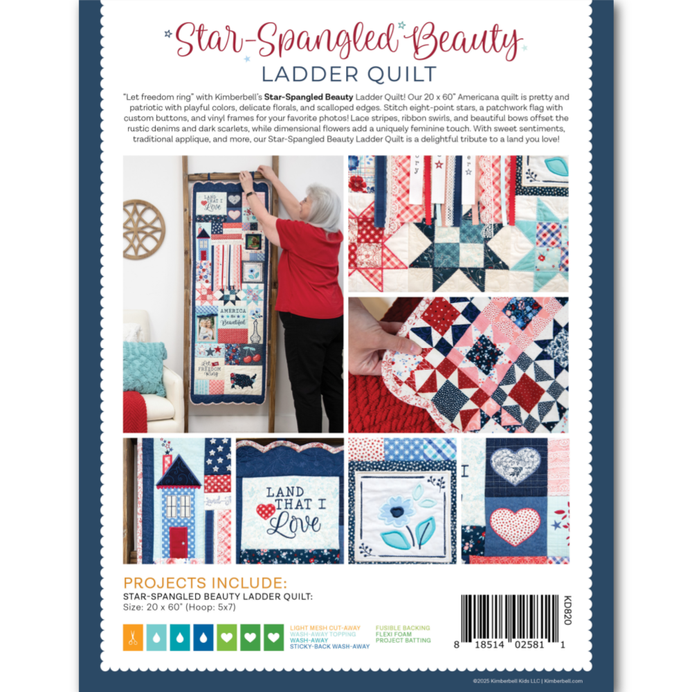 STAR-SPANGLED BEAUTY LADDER QUILT BOOK