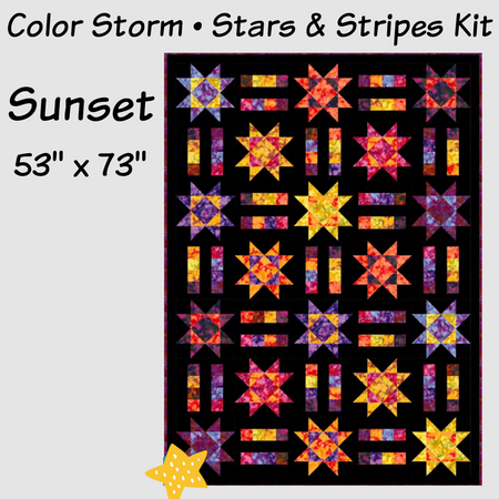 SUNSET COLOR STORM STARS AND STRIPES KIT