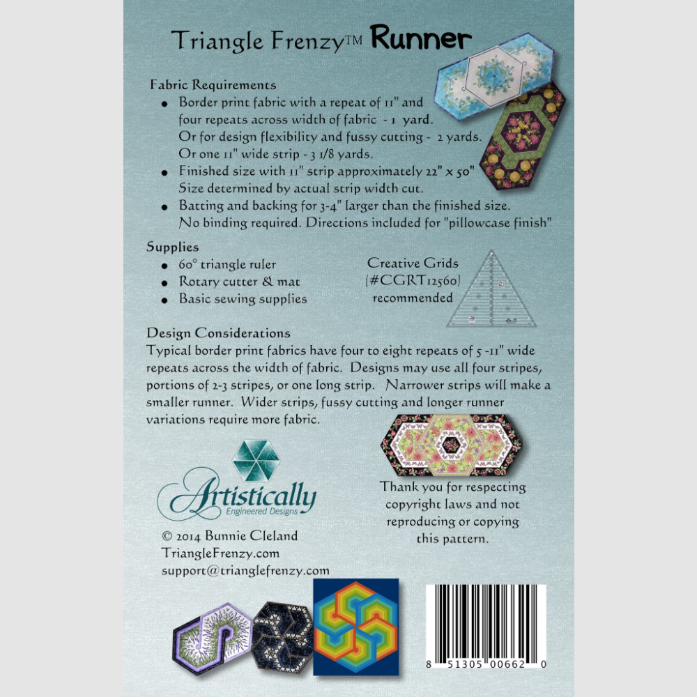 TRIANGLE FRENZY RUNNER PATTERN