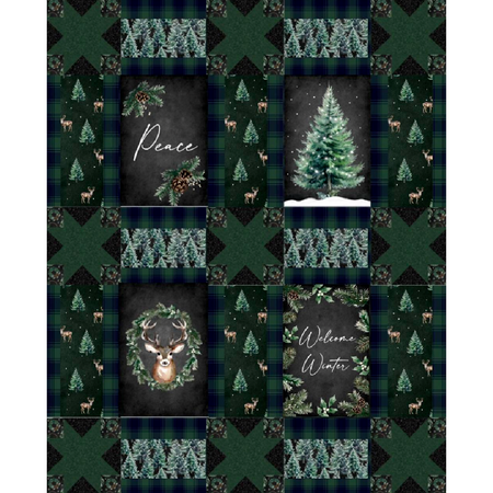 WELCOME WINTER PANEL QUILT KIT