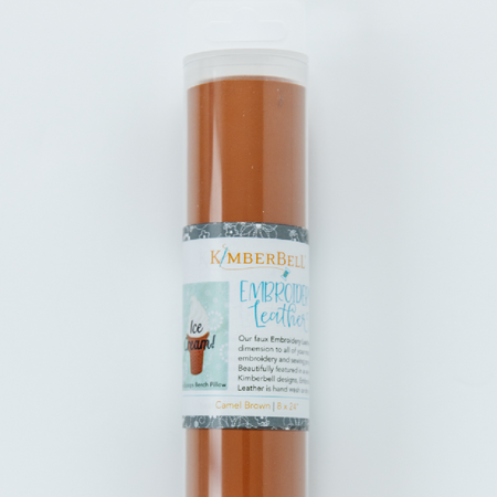 CAMEL BROWN EMBROIDERY LEATHER