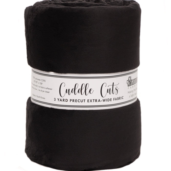 3 YARD 110" CUDDLE CUT BLACK