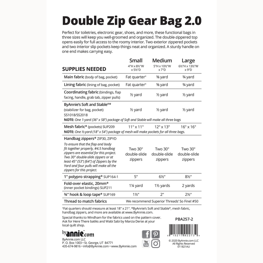 DOUBLE ZIP GEAR BAG 2.0 PATTERN