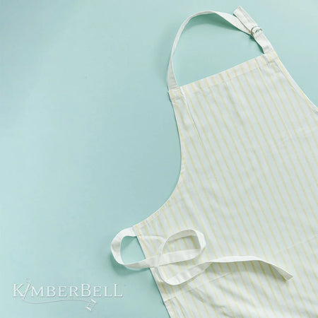 ADULT APRON YELLOW PINSTRIPE