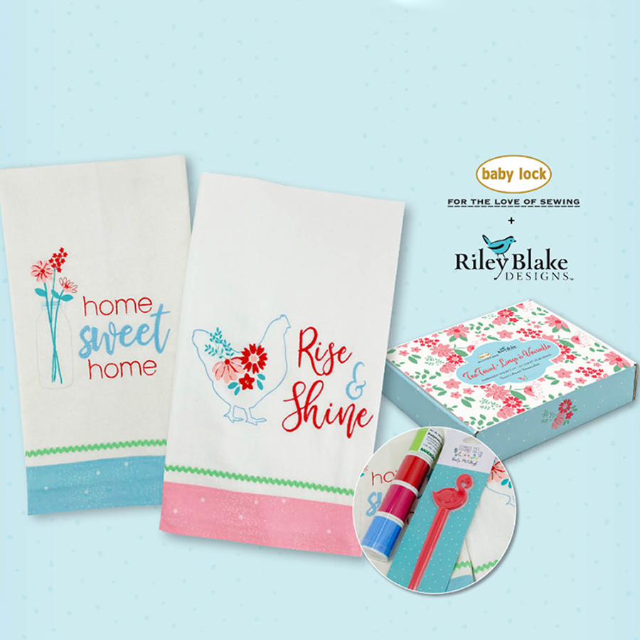 TEA TOWEL EMBROIDERY KIT RILEY BLAKE/TACONY
