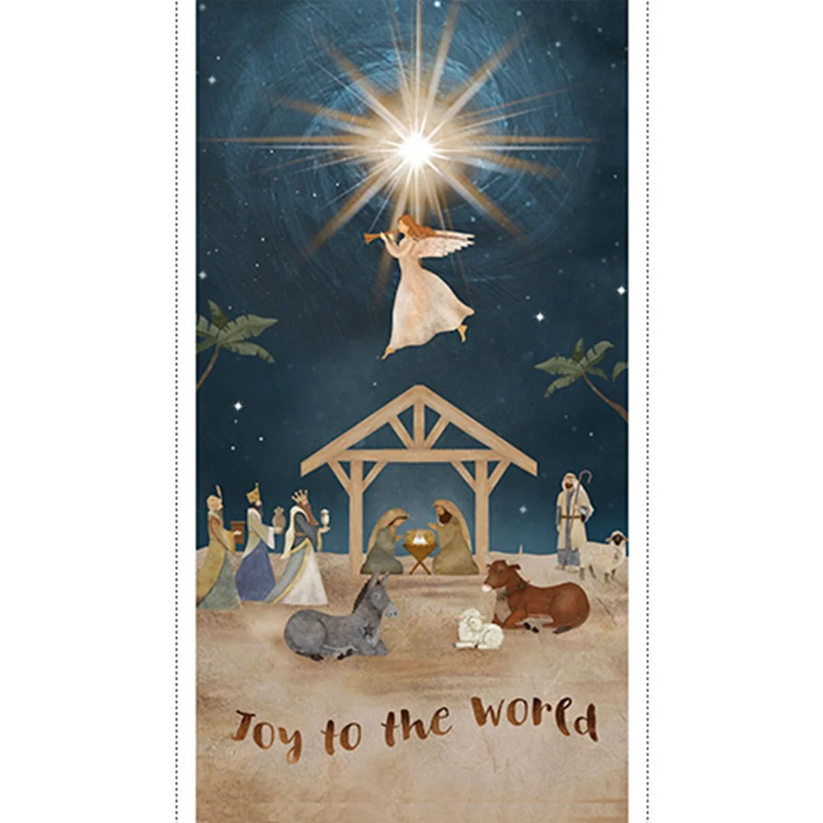 JOY TO THE WORLD 24IN PANEL O' HOLY NIGHT