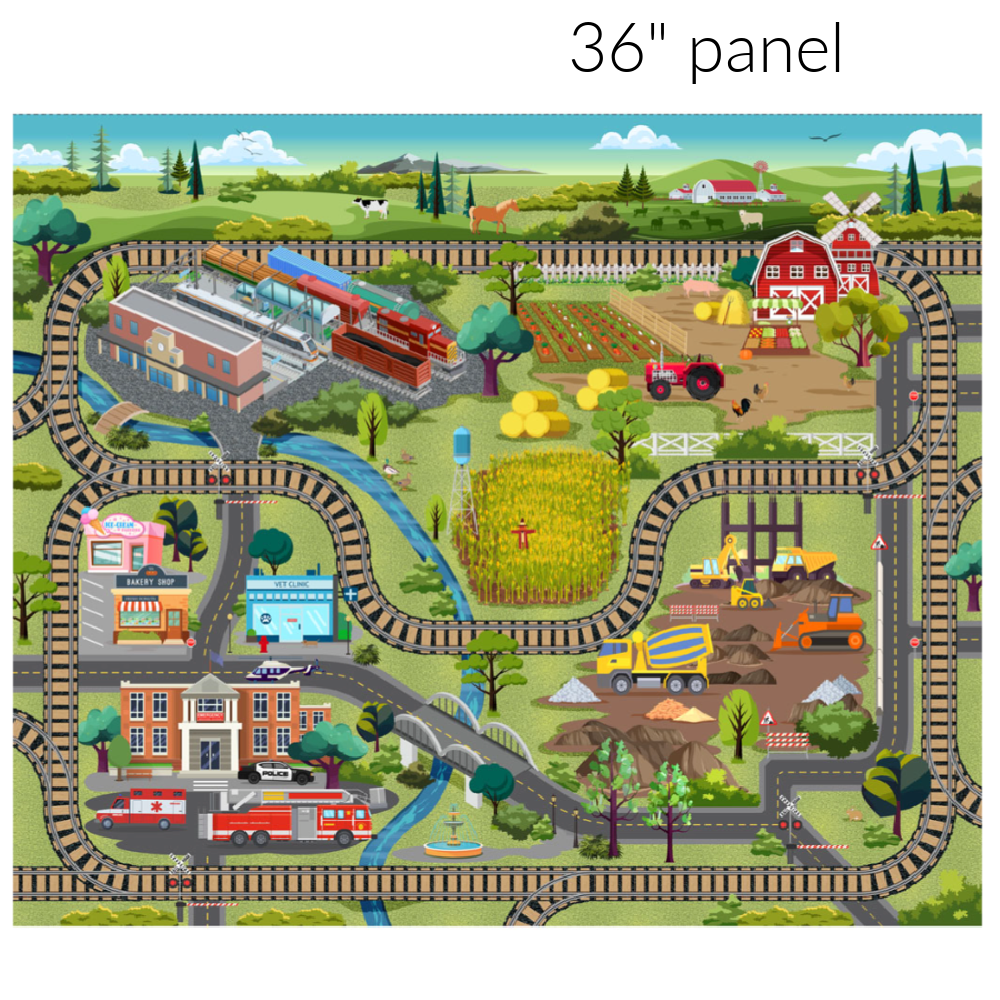 LET'S GO! CANVAS PLAY MAT