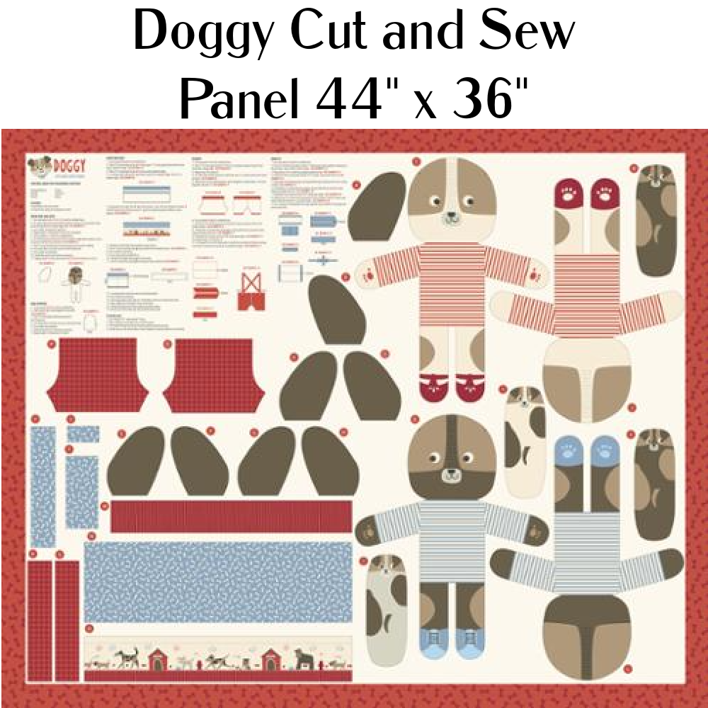 DOGGY CUT AND SEW PANEL
