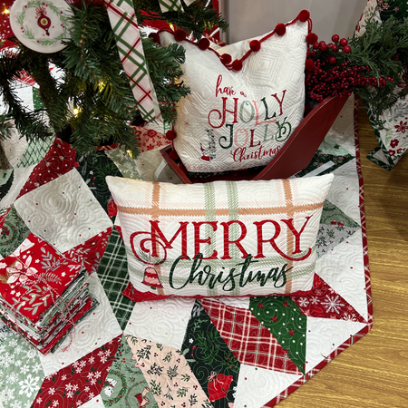 MISTLETOE & HOLLY TEA TOWELS PANEL