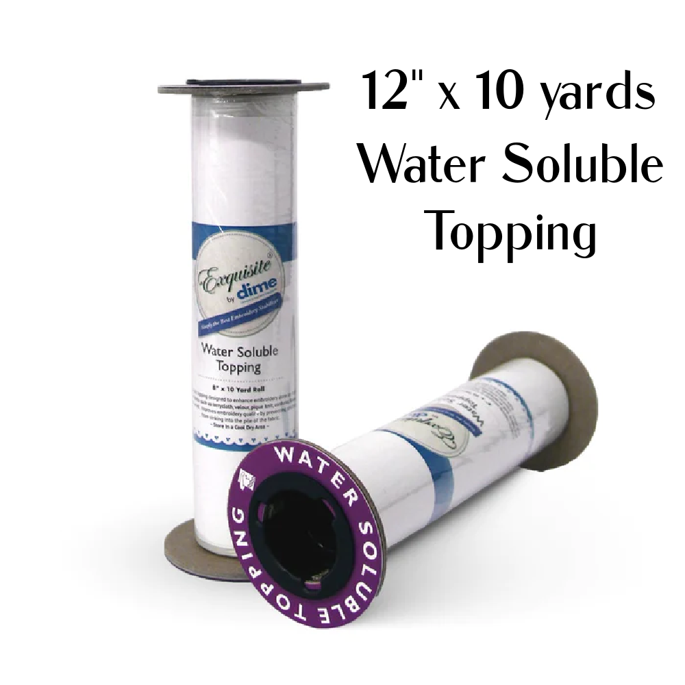 12 inch x 10 yard water soluble topping