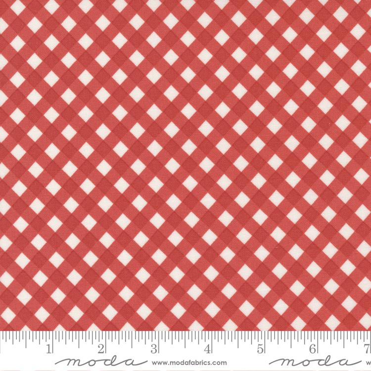 POMEGRANATE CHUNKY GINGHAM CHRISTMAS STITCHED