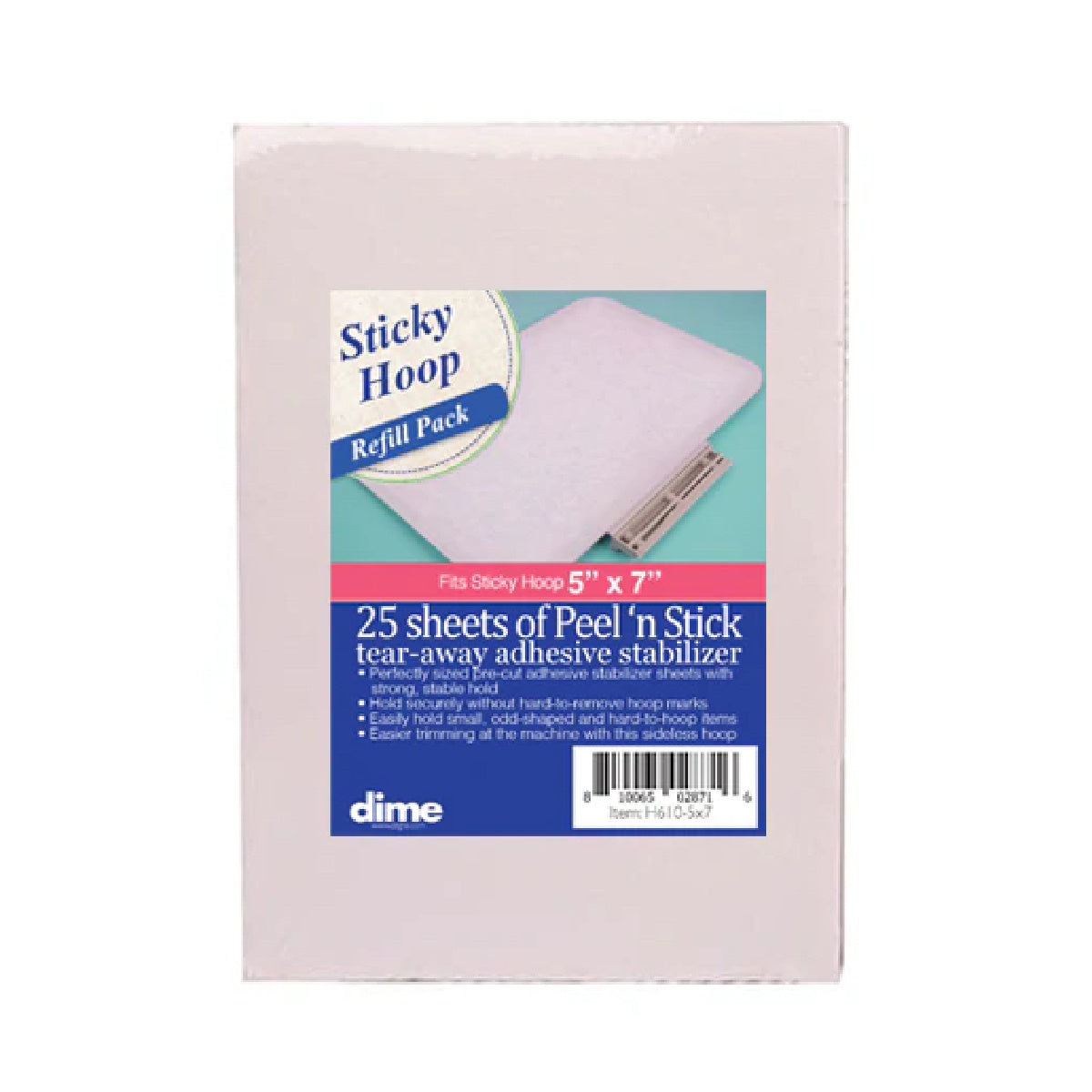 STICKY HOOP REFILL PACK 5" X 7"