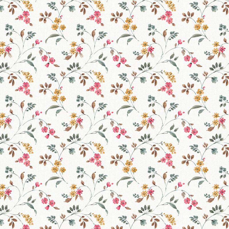 FLORAL VINES - IVORY-COUNTRY WEEKEND