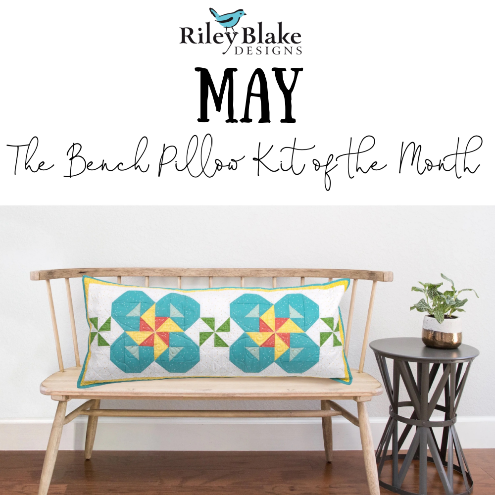 MAY FLOWERS BENCH PILLOW KIT