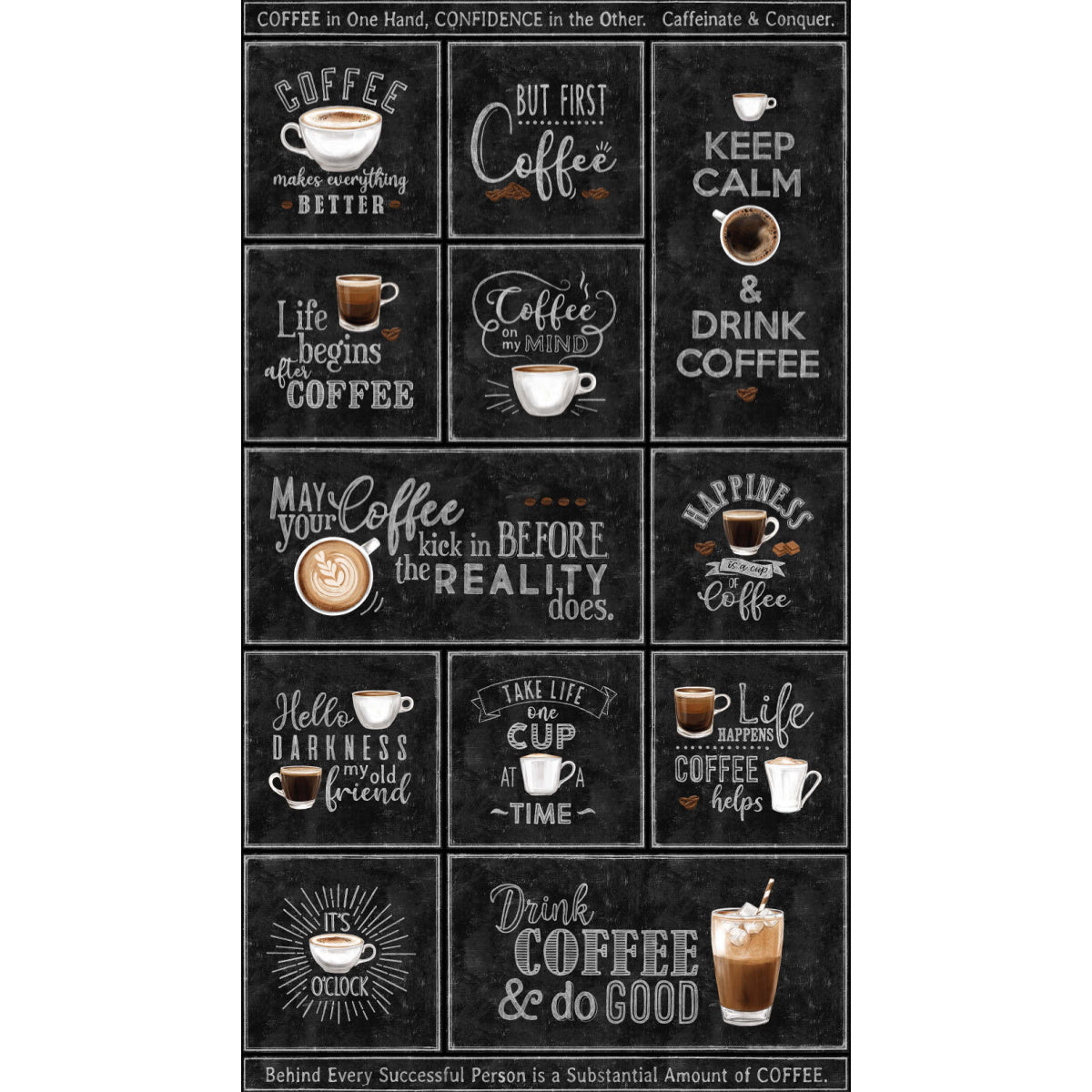 COFFEE BLOCKS PANEL CAFE CULTURE