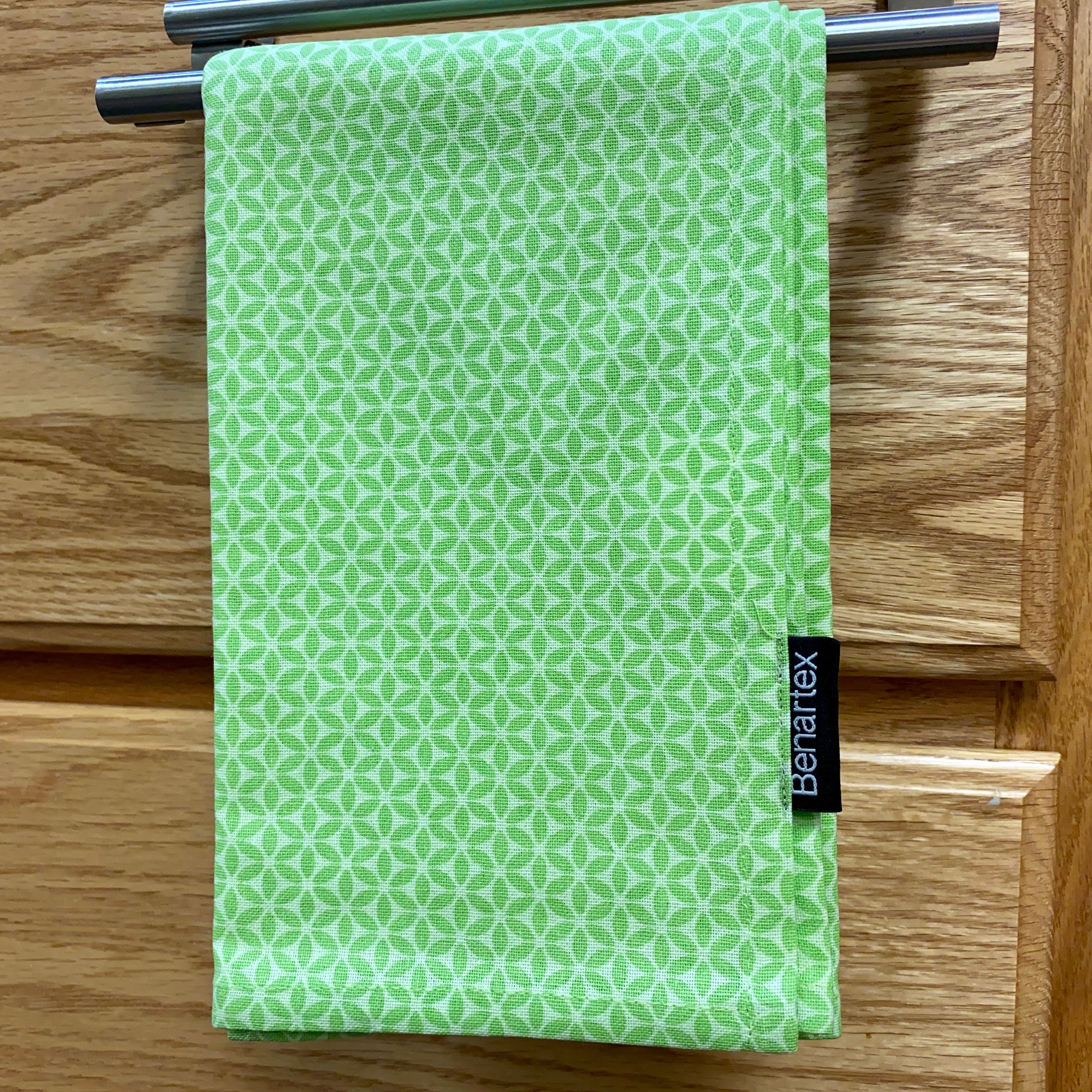 ORANGE PEEL TEA TOWEL - LIME