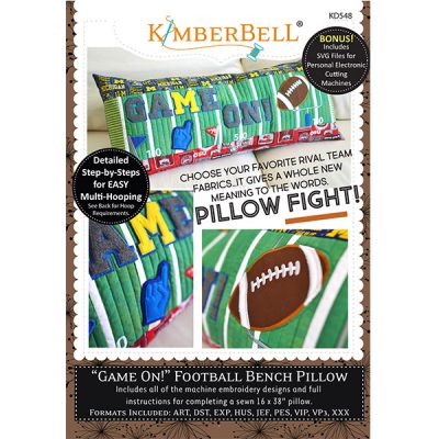 GAME ON! FOOTBALL BENCH PILLOW