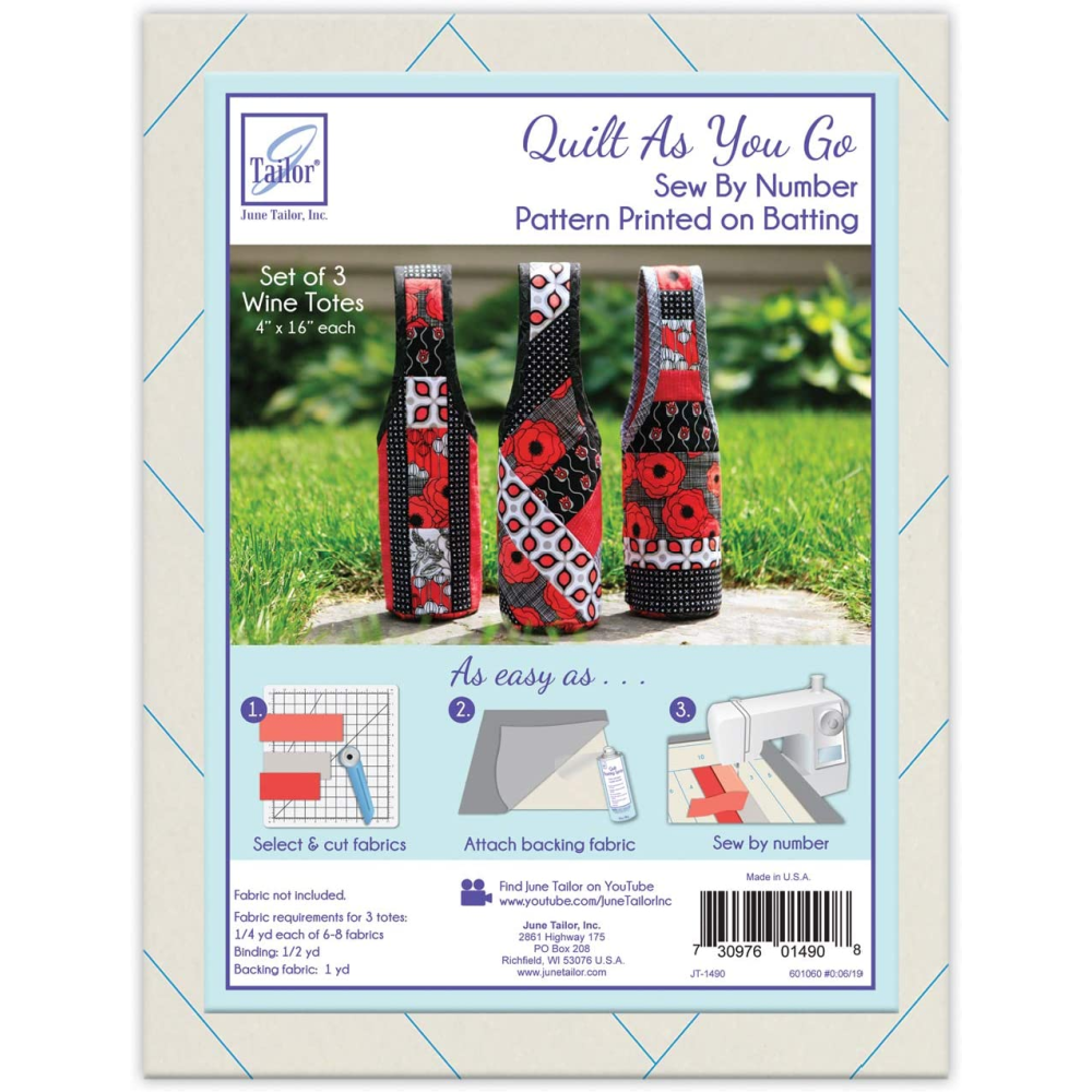 QUILT AS YOU GO WINE TOTES