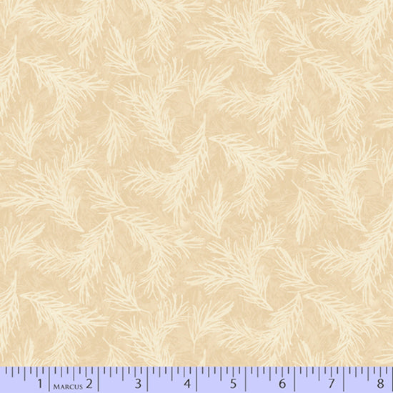Winter Botanicals, Off White, Cream, Khaki, Boughs, Pine, Ecru