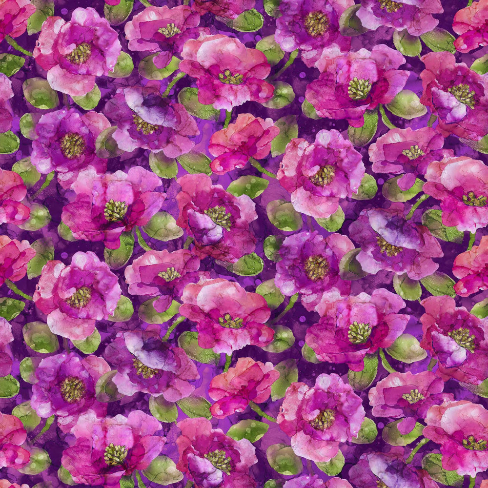 PURPLE PACKED FLORAL MODERN LOVE