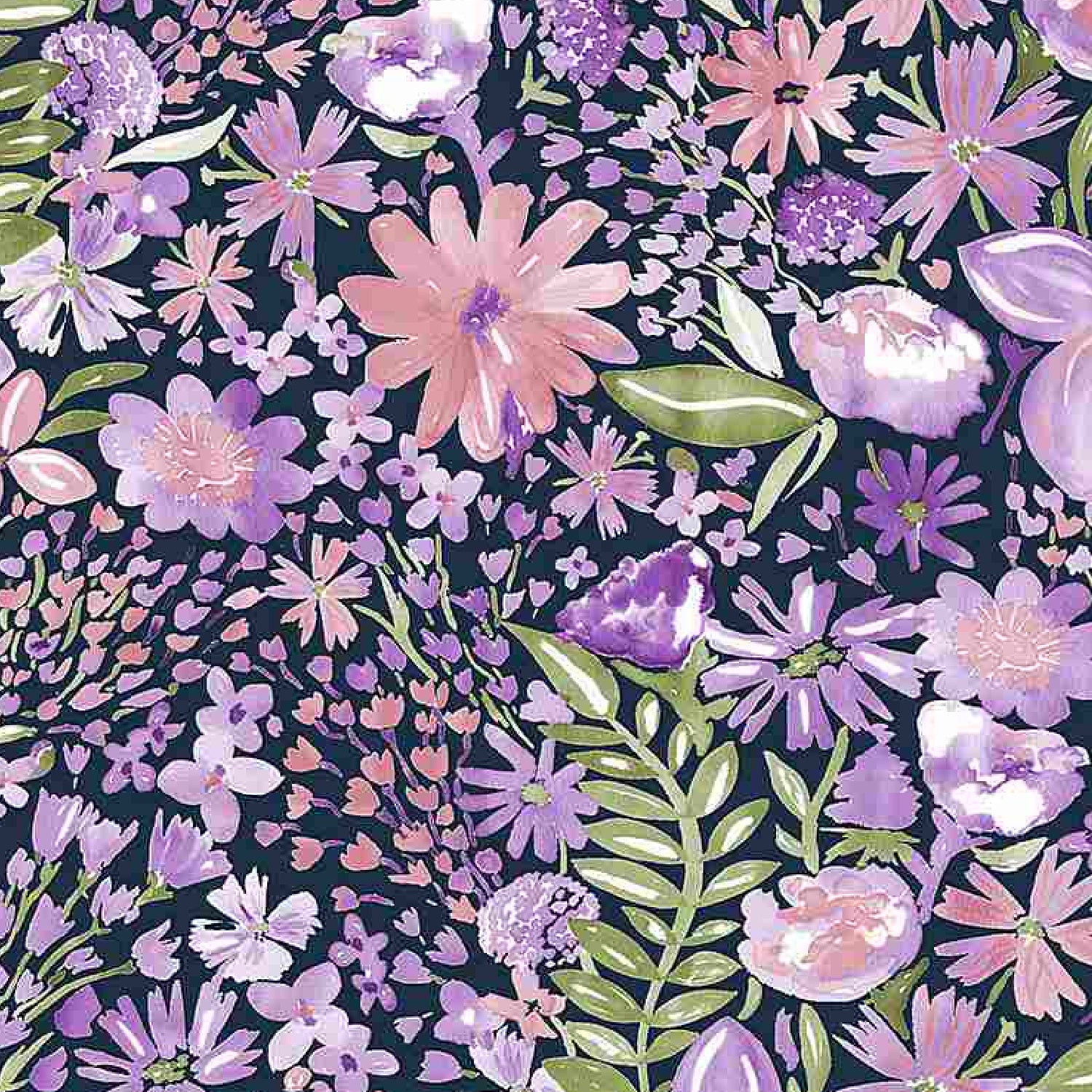 LITTLE BIT OF MAGIC, NAVY, FLORAL, PINK