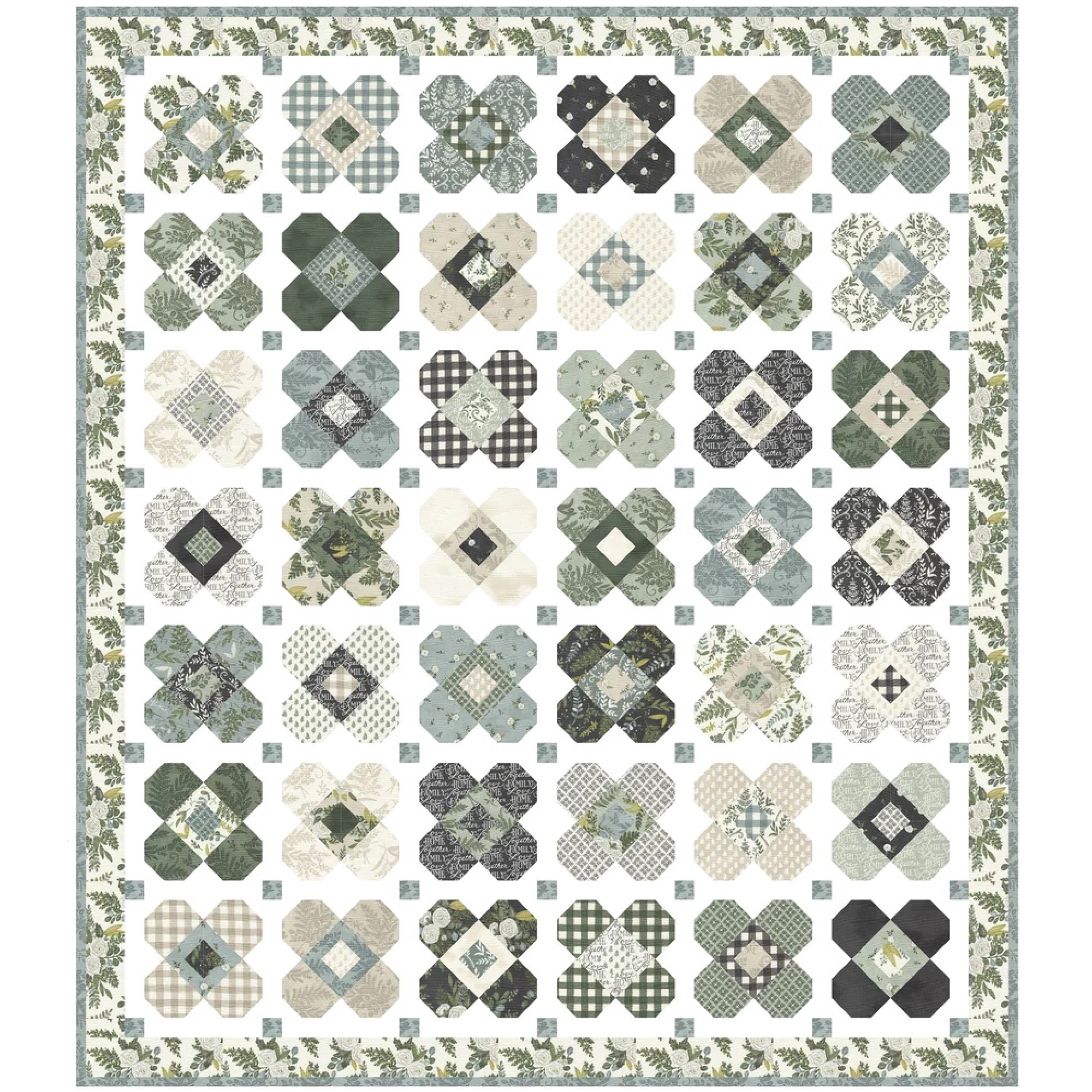 A LAYER OF BLOOMS QUILT KIT