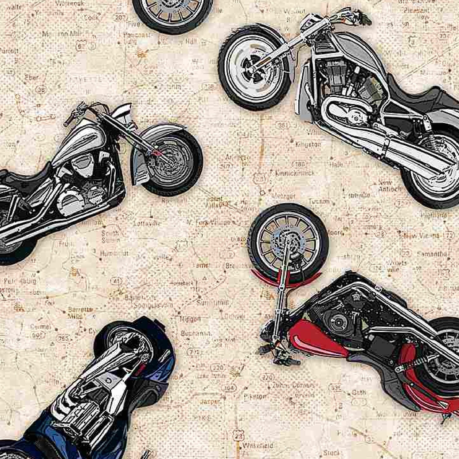 MOTORCYCLES, MAP, TRAVEL