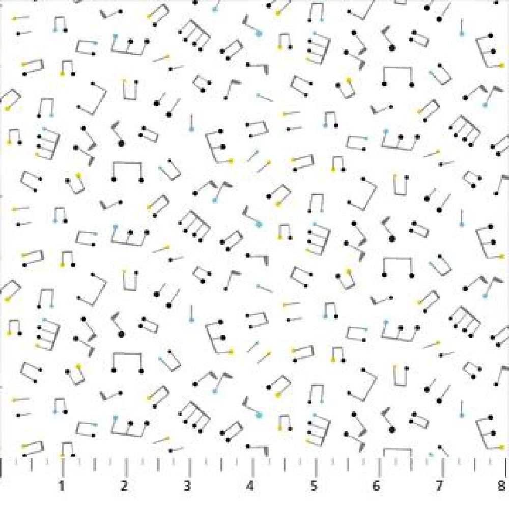 music notes on white