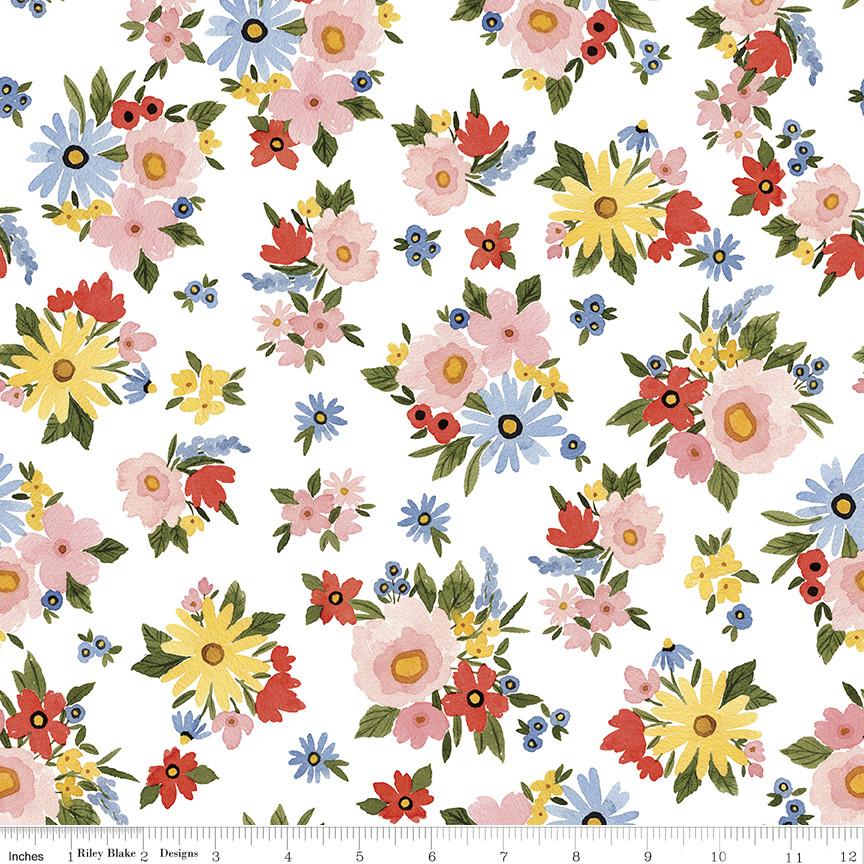 BEAUTIFUL DAY - FLORAL BOUQUETS, WHITE